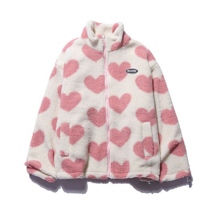 Drune | Wendbare Herz Fleecejacke