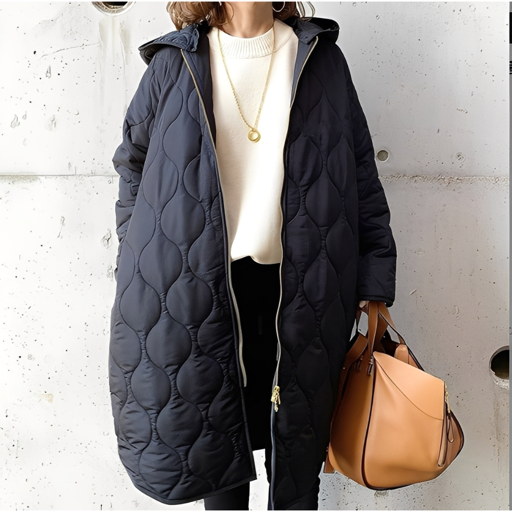 Drune | Damen-Steppjacke mit Kapuze für frostige Tage