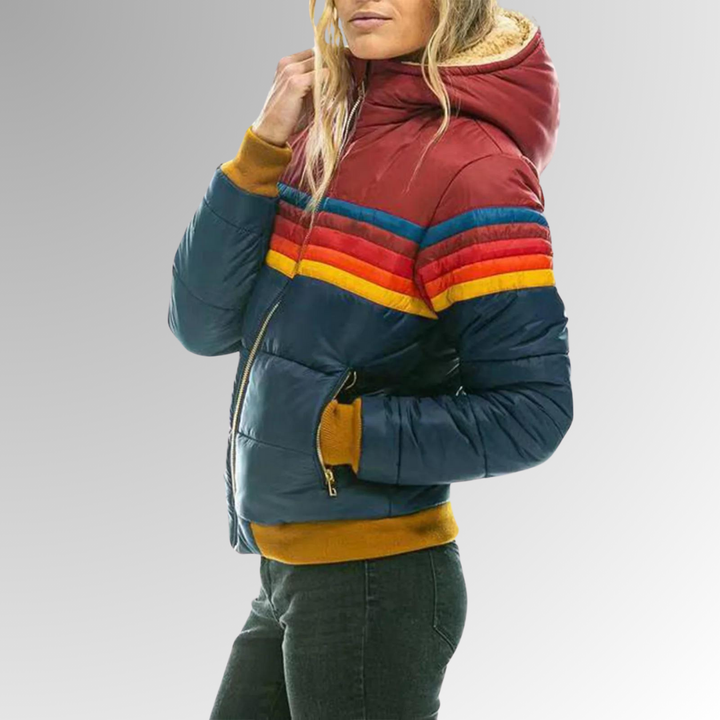 Drune | Lässige Jacke mit Reißverschluss und Lebhaften Details
