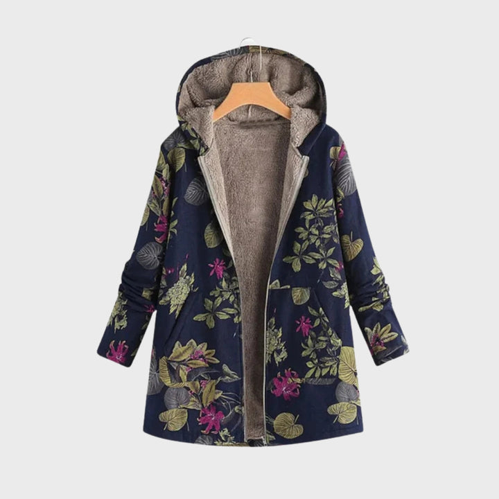 Drune | Stylische Blumen Fleecejacke