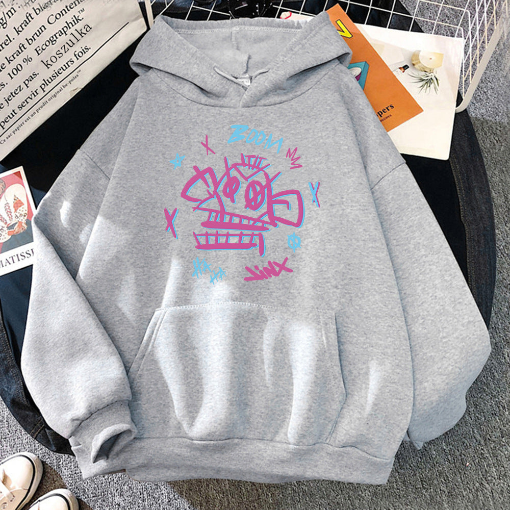 Drune | Arcane Hoodie Harajuku Stil Jinx und Ekko