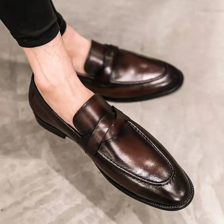 Drune | Herren Lässig Leder Slipper Leder Slipper Für Männer