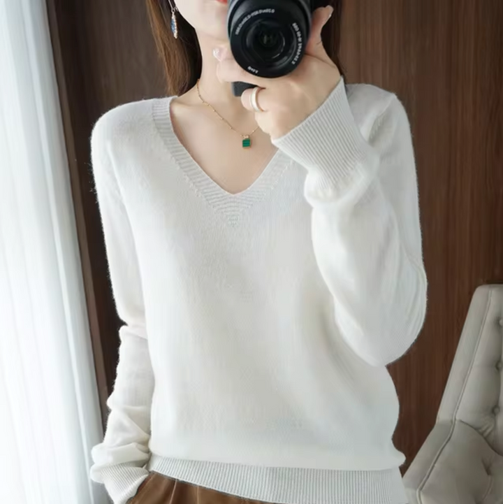 Drune | V-Ausschnitt Strickpullover