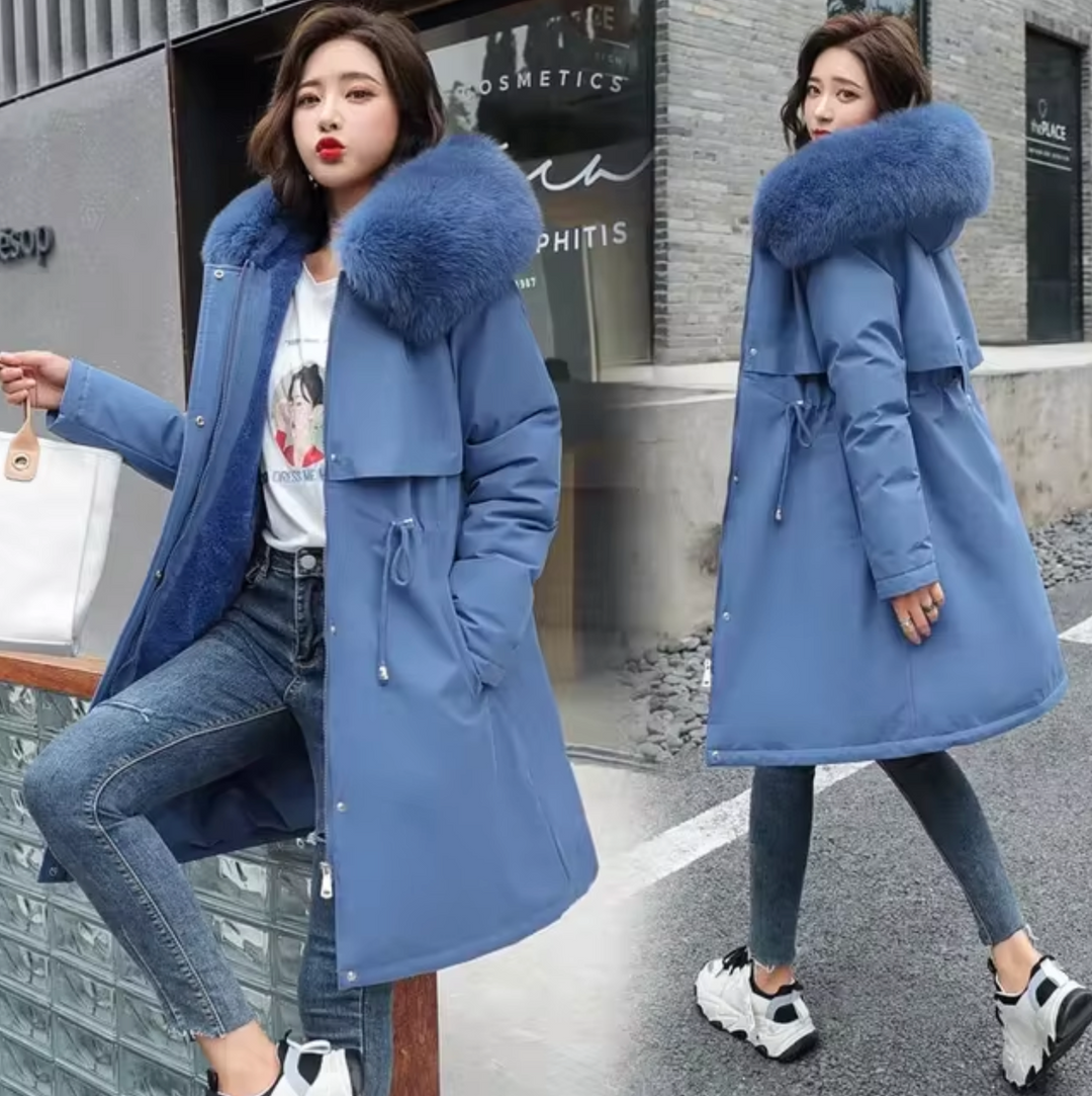 Drune | Lange Wolljacke Mit Kapuze