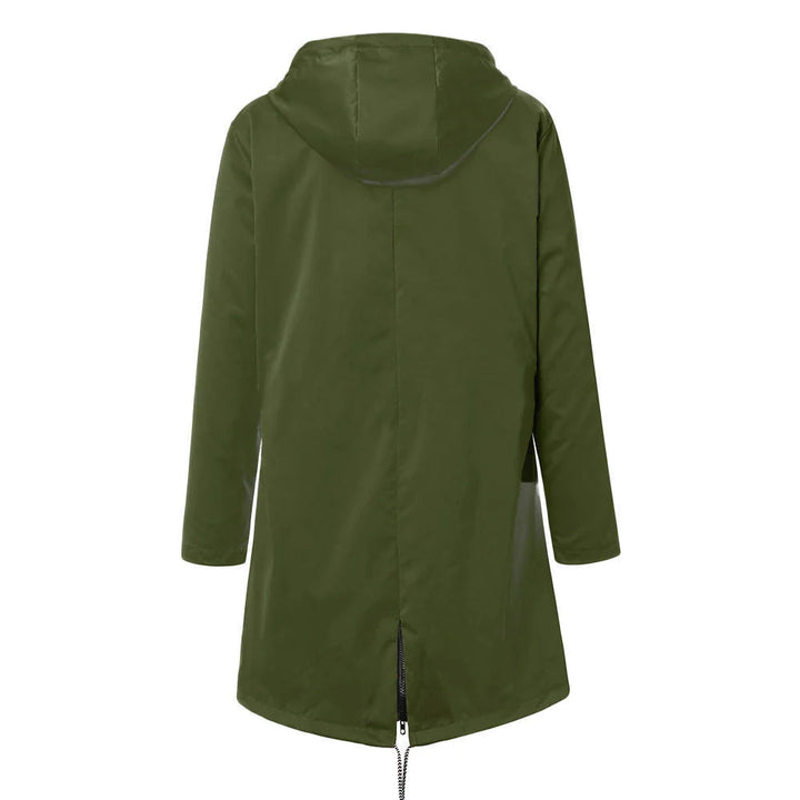 Drune |  Wasserdichte Outdoor Regenjacke mit Wolle und Kapuze für Damen - Perfekt für Outdoor-Aktivitäten