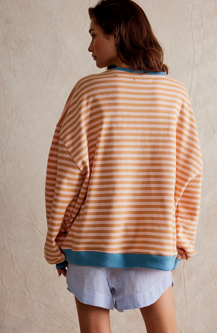 Drune | Oversized Gestreiftes Damen Sweatshirt