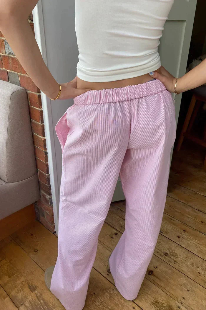 Drune | Loose fit Gestreift Elastisch Taille Hose