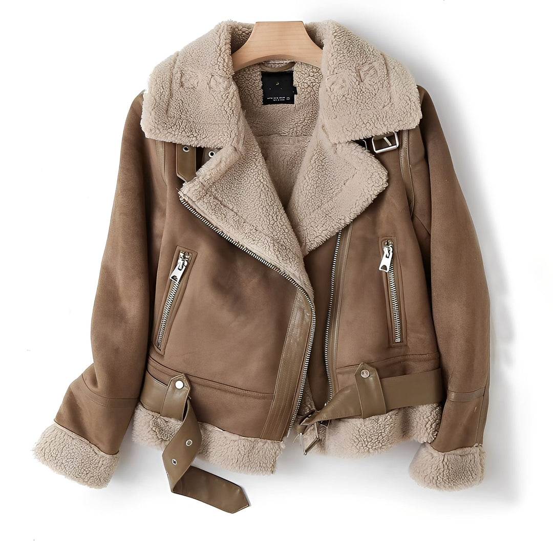 Drune | Warme, weiche Lederjacke für Frauen