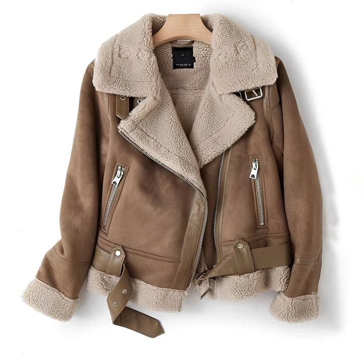Drune | Warme, weiche Lederjacke für Frauen