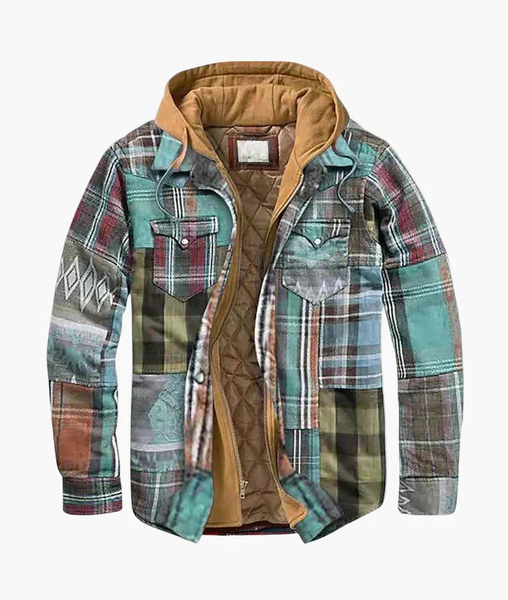 Drune | Flanelljacke Kariert mit Kapuze - Urbaner Freizeitstil für Herbst & Winter