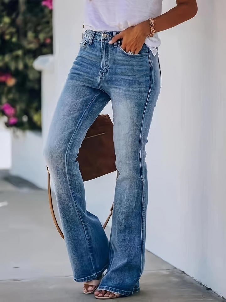 Drune | Damen High Waist Flared Jeans Jeans Für Damen