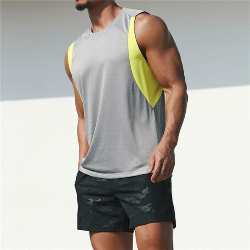 Drune | Sport T-Shirt für Herren ärmellos im Freizeitschnitt