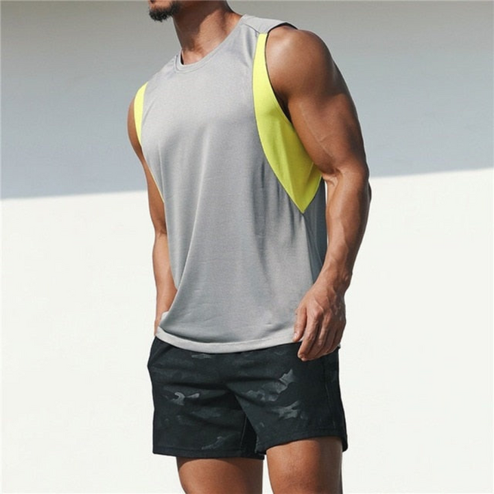 Drune | Sport T-Shirt für Herren ärmellos im Freizeitschnitt