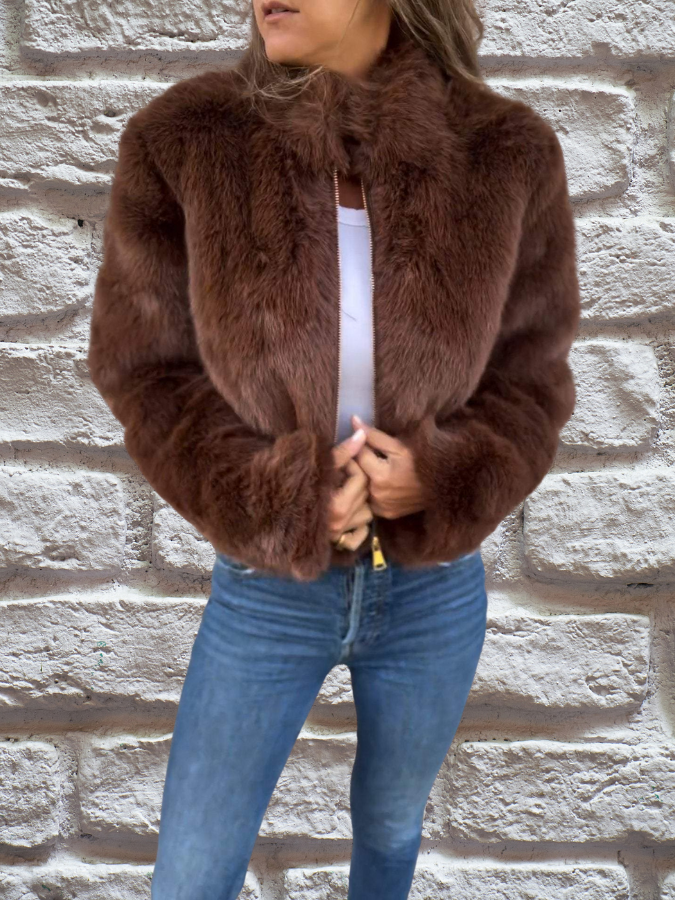 Drune | Luxus Damen-Felljacke
