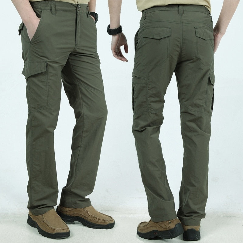 DruneFunktionale und Stilvolle Herren Cargo Hose mit Praktischen Klappen Taschen