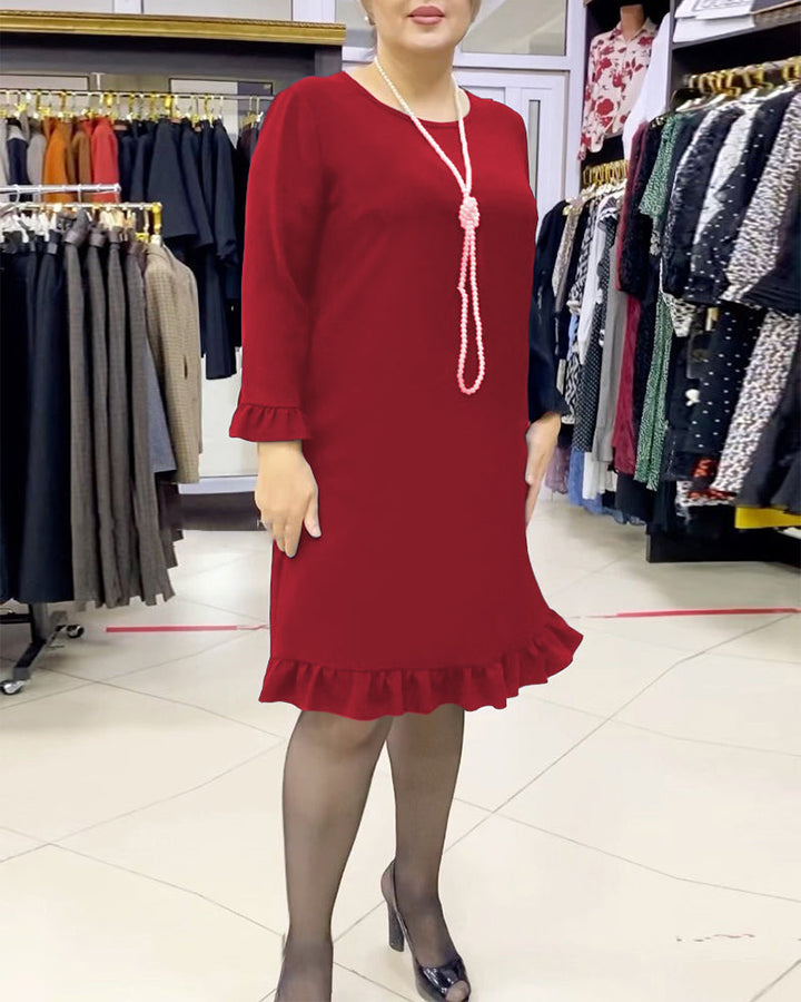 Drune | Patchwork Kleid mit Rüschen
