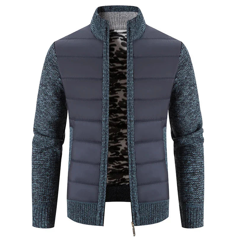 Drune | Hybridjacke Aus Gesteppter Strickware Für Herren