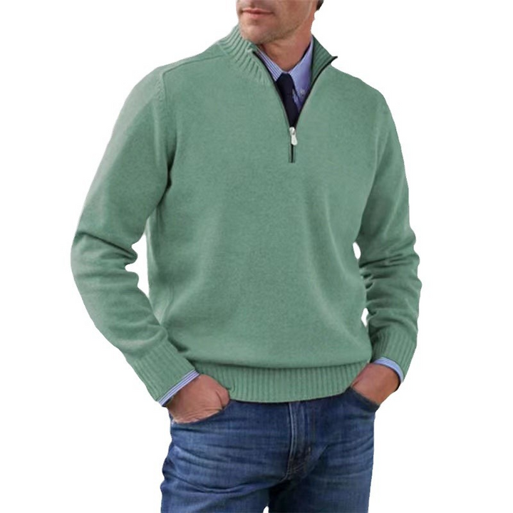 Drune | Eleganter Pullover für Herren mit halbem Reißverschluss