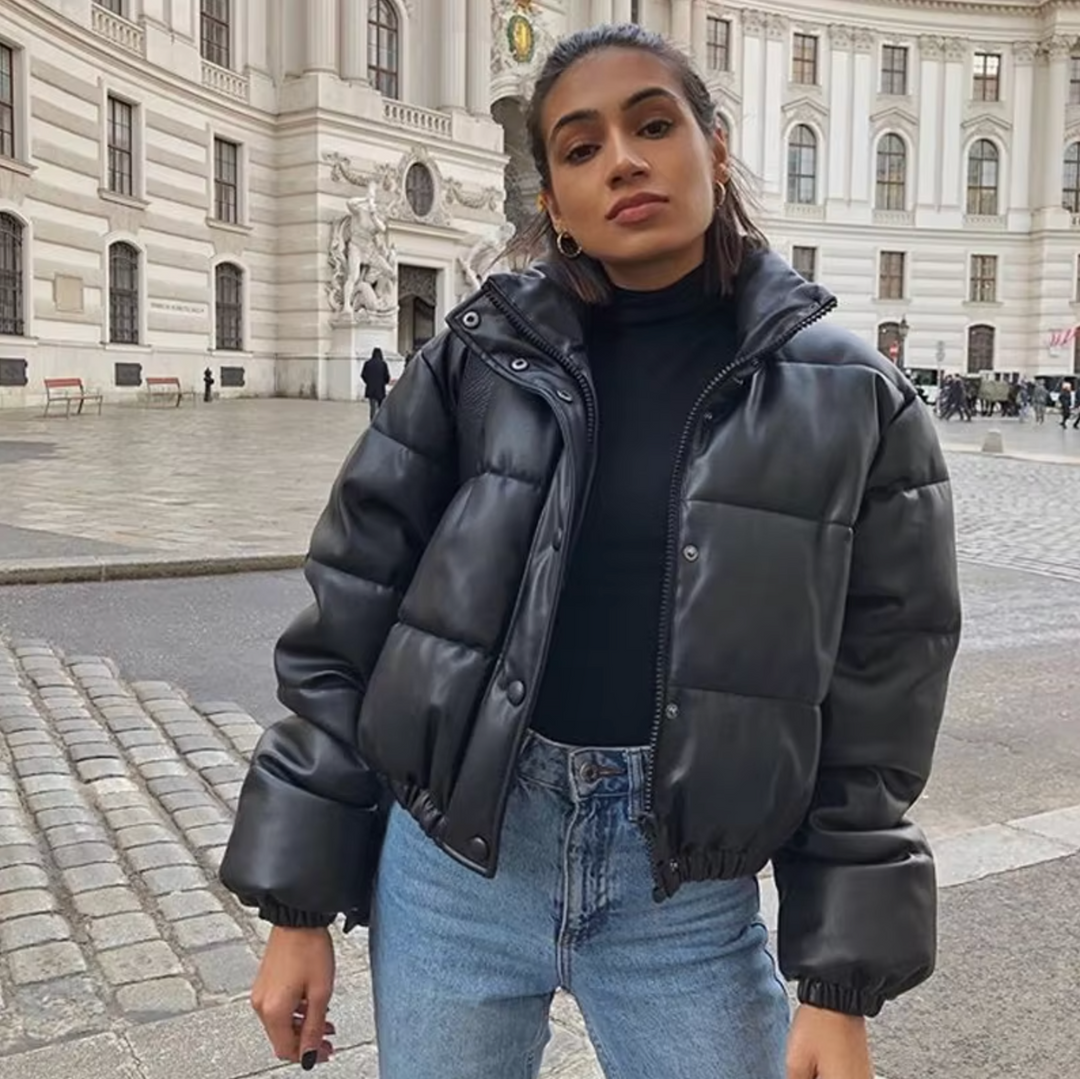 Drune | Leder Pufferjacke Für Damen - Winter