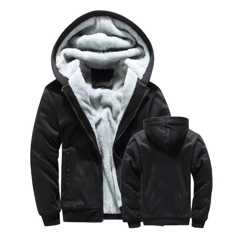 Drune | Herrenjacke Fleece Kapuze