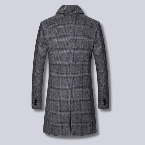 Drune | Karierter Woll-Trenchcoat