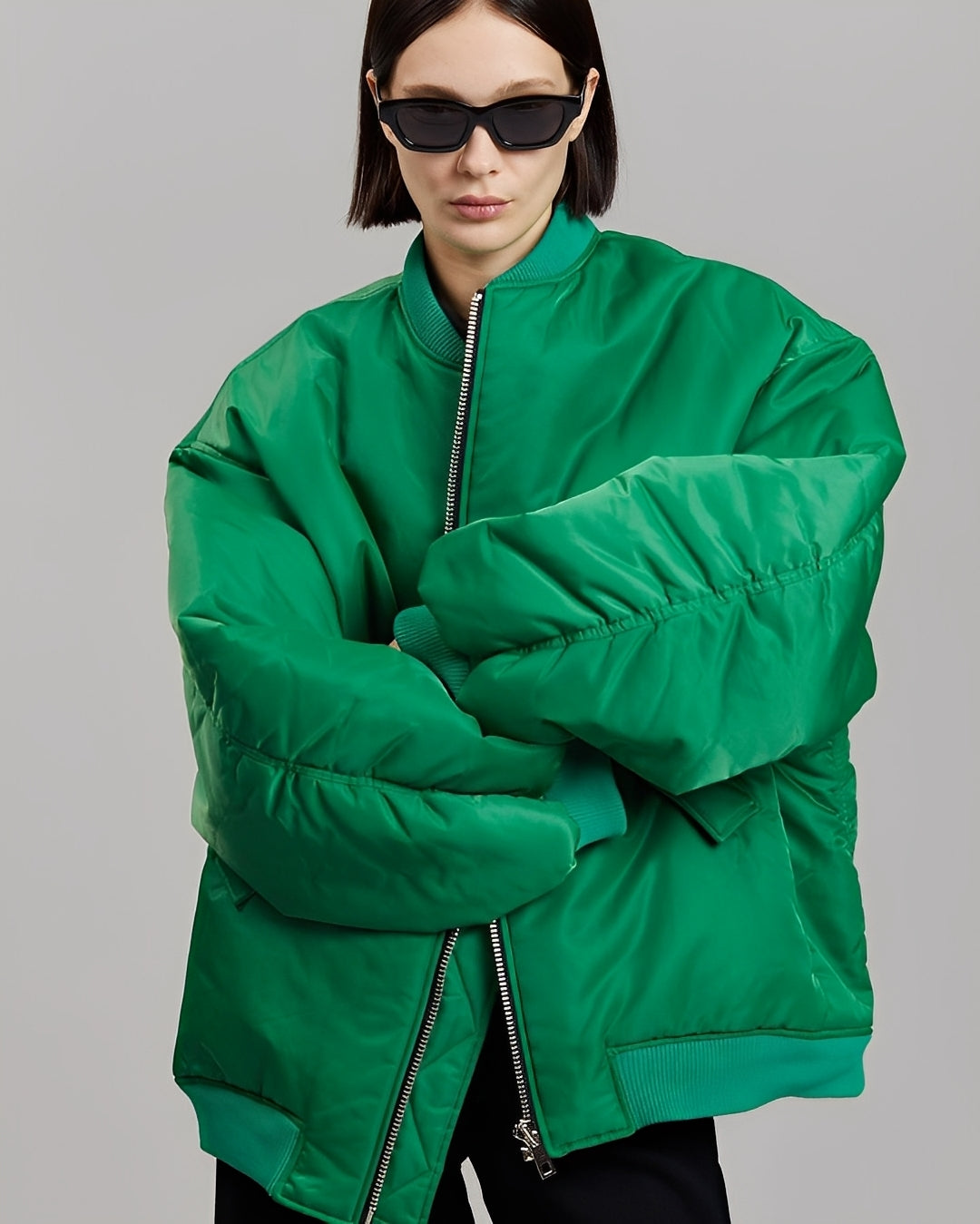 Drune | Lässige Oversize Bomberjacke für Frauen