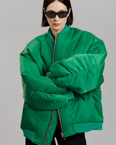Drune | Lässige Oversize Bomberjacke für Frauen