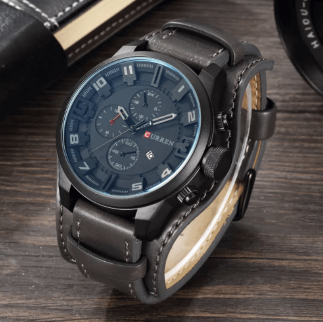 Drune | Luxe Navigator Uhr Lederband