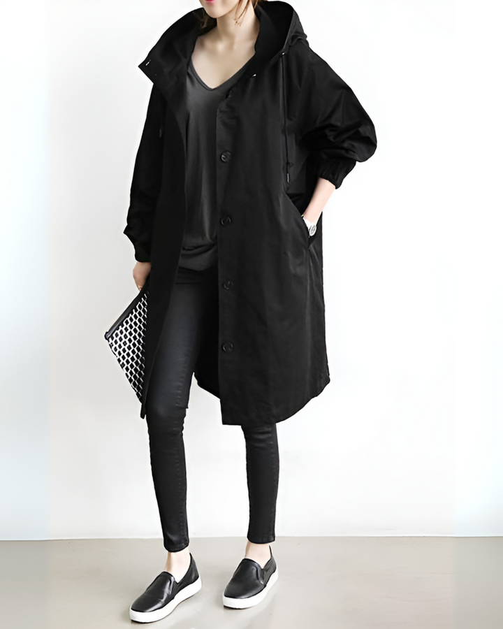 Drune | Klassischer Trenchcoat mit Kapuze
