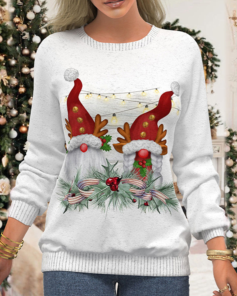 Drune | Sweatshirt mit Raglanärmeln Im Weihnachtsmotiv