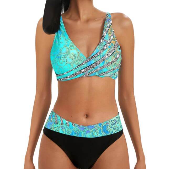Drune | Lebendiges Zweiteiliges Bikini-Set
