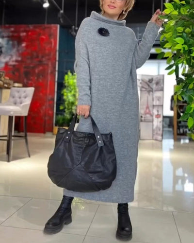 Drune | Kleid mit Rollkragen und Langen Ärmeln