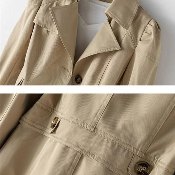 Drune | Eleganter Lange Trenchcoat für Frauen