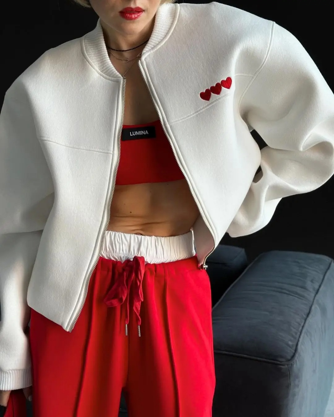 Drune | Casual Bomberjacke Herz