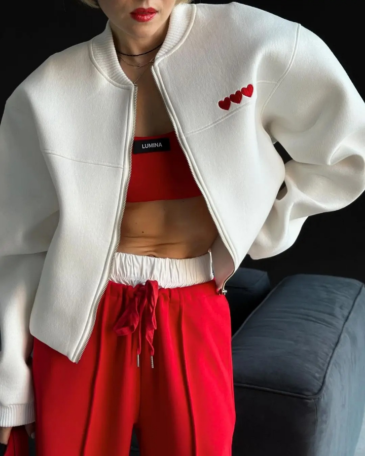 Drune | Casual Bomberjacke Herz