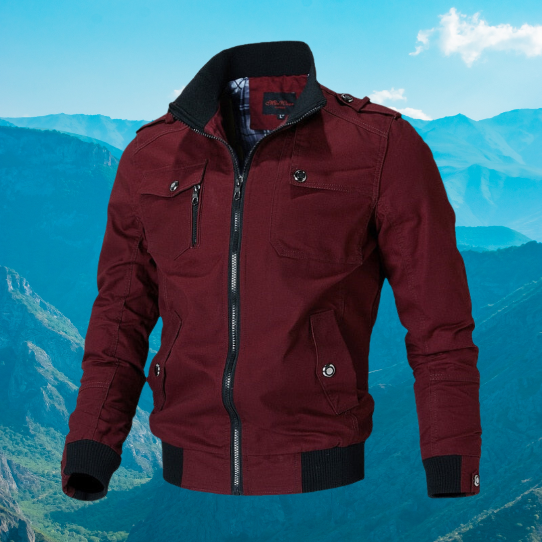 Drune | Bomberjacke Mit Stilvollem Reißverschluss