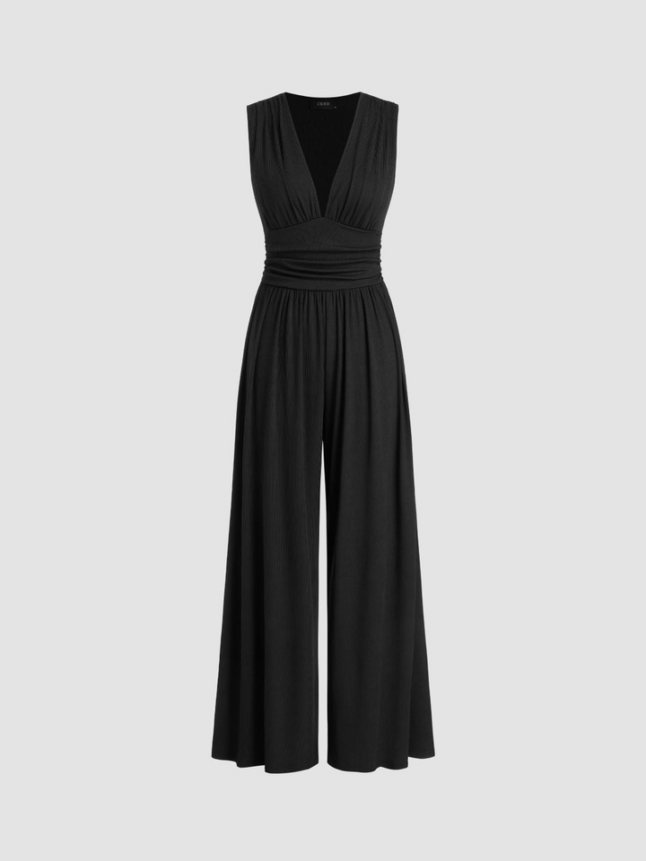Drune | Eleganter Damen Jumpsuit Mit V-Ausschnitt Für Frauen