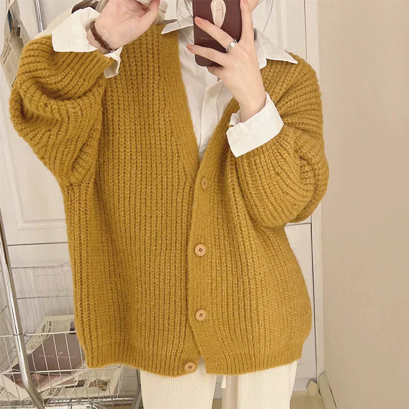 Drune | Lässige und Stilvolle Winter Strickjacke
