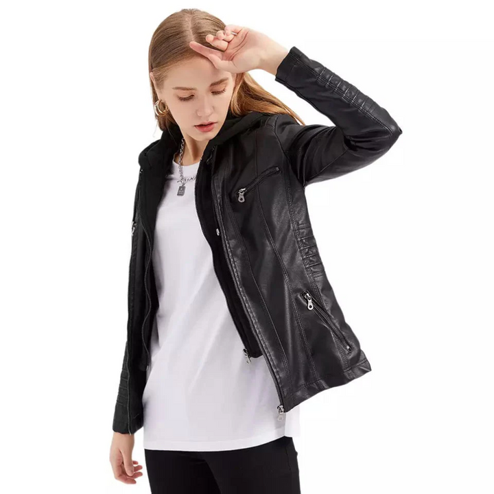 Drune | Damen Jacke Stylisches Design, Bequeme Passform Mit Taschen Und Kapuze