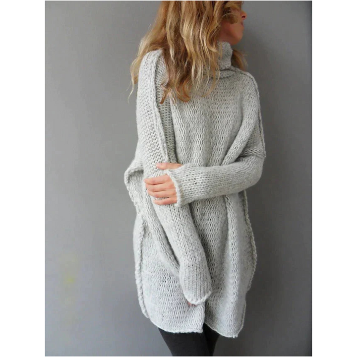 Drune | Übergroßer Grauer Pullover Premium