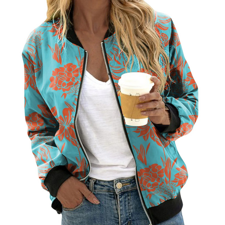 Drune | Blazer mit Lebhaften Blumen für Frauen