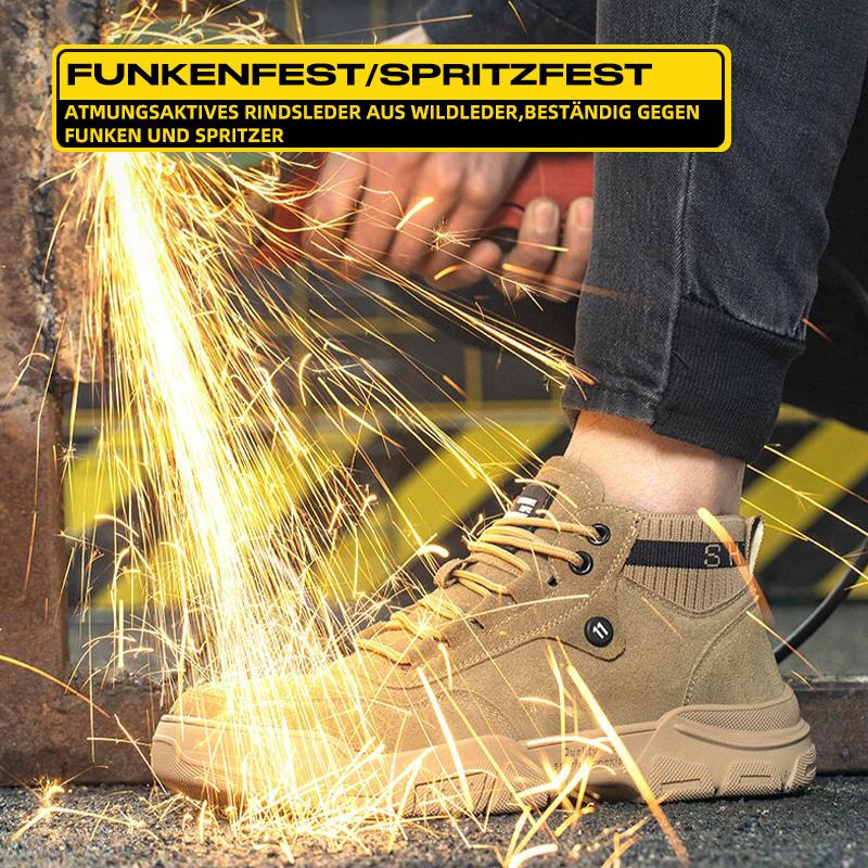 Leicht Stahlkappe Schuhe Berufsschuhe Sportlich Atmungsaktiv Schutzschuhe Drune