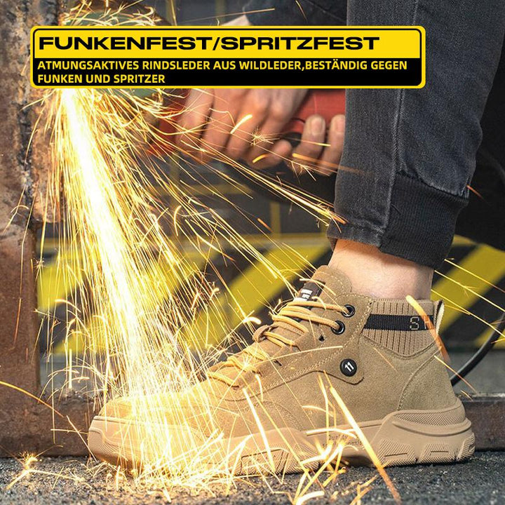 Leicht Stahlkappe Schuhe Berufsschuhe Sportlich Atmungsaktiv Schutzschuhe Drune