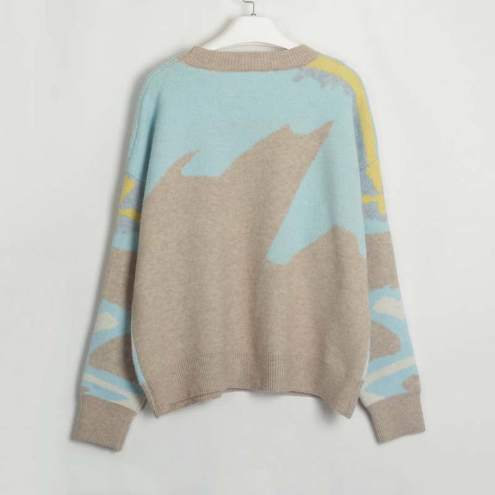 Drune | Pullover mit Farbblock