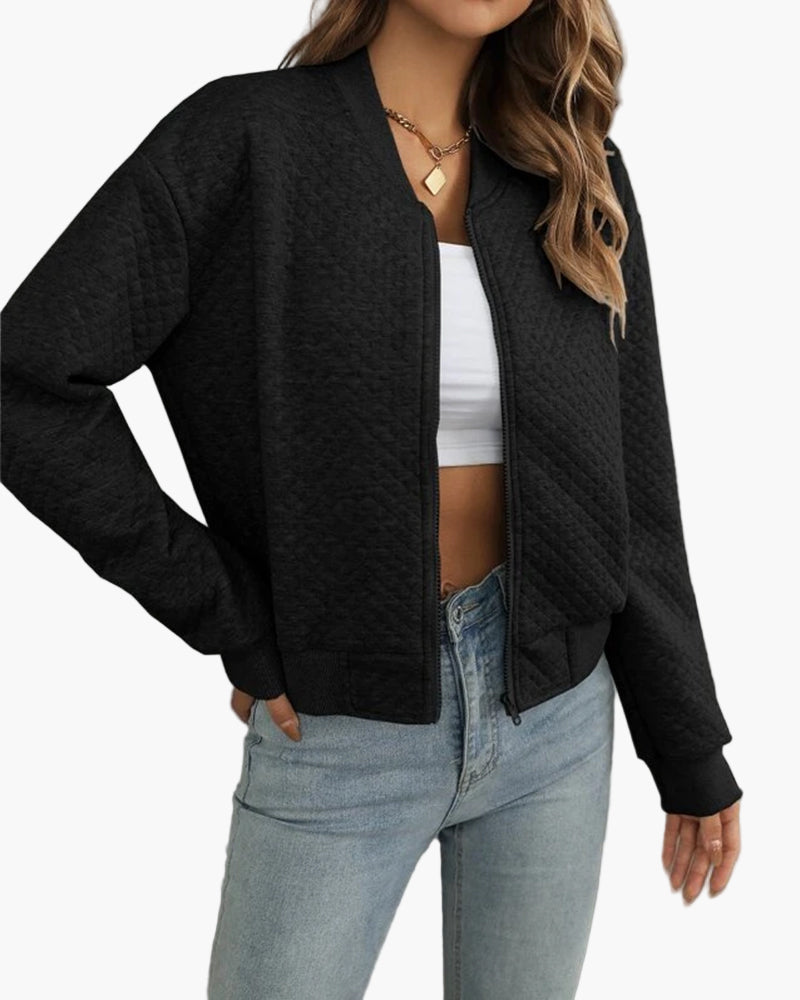 Drune | Bomberjacke Stepp-Design Modern Freizeit Übergangsjacke