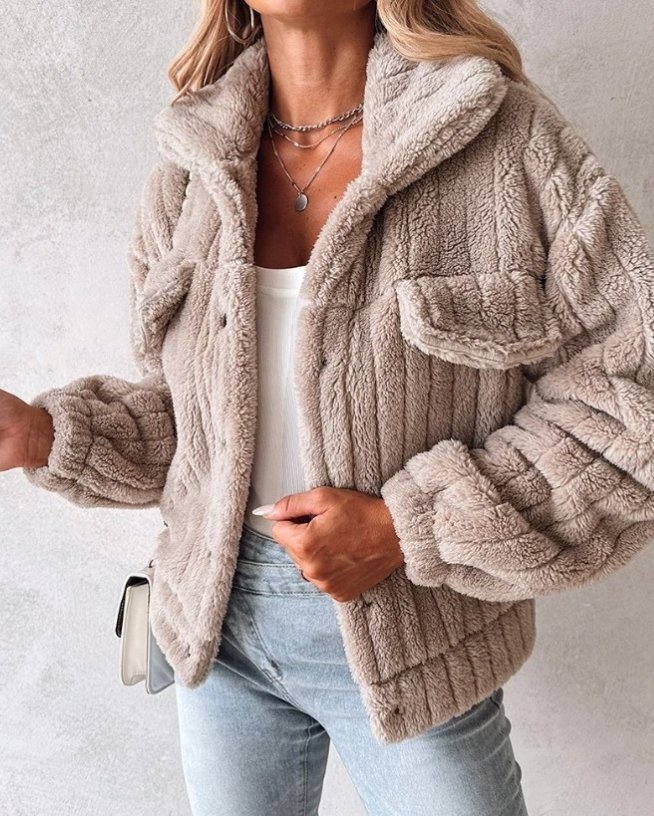 Drune | Kuschelige Teddyjacke Für Damen