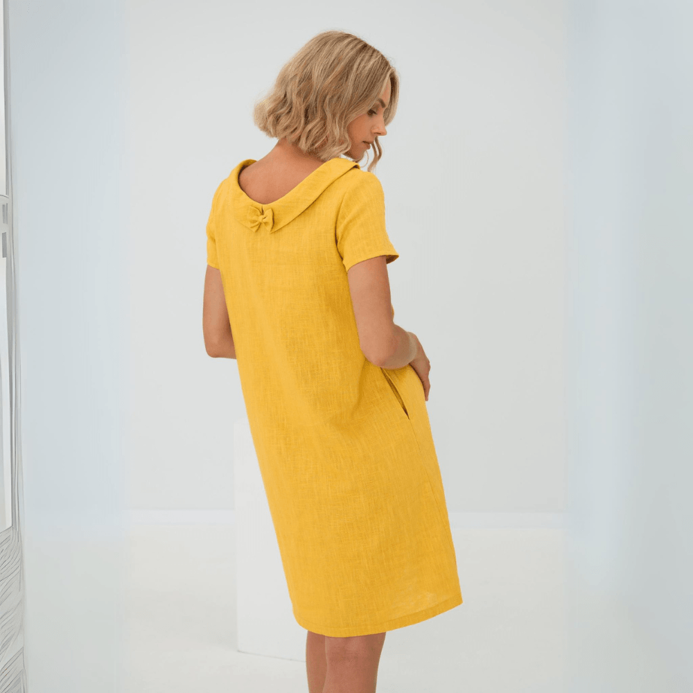 Drune | Lässiges Leinenkleid Für Damen