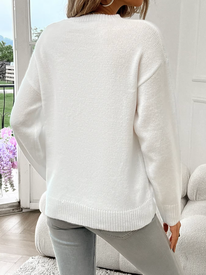 Drune | Baumwollstrickpullover Mit Rundhalsausschnitt