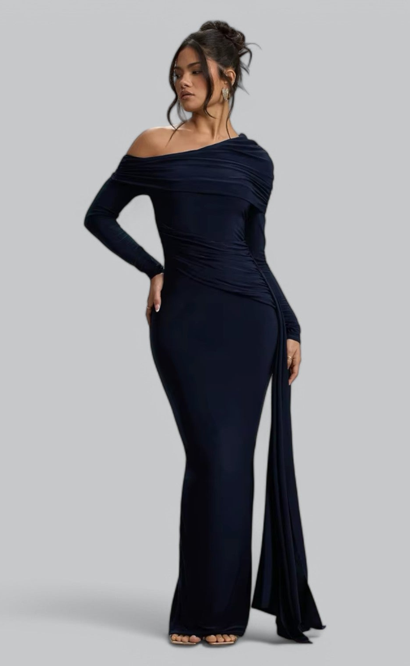 Drune | Off Shoulder Maxikleid für Damen
