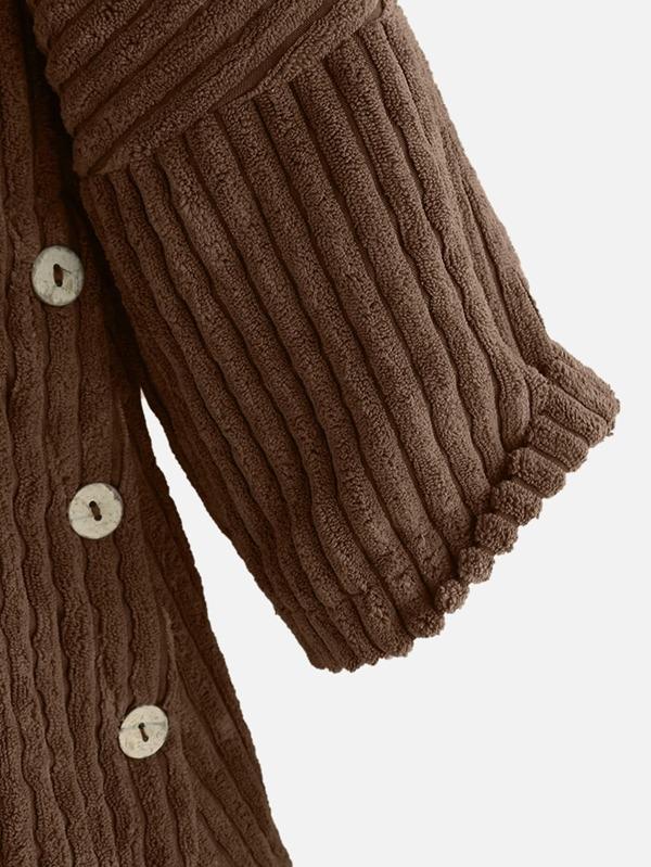 Drune | gerippt Jack - stilvolles Damen Oversized High-Low-Jacke